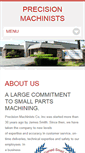 Mobile Screenshot of precisionmachinists.net